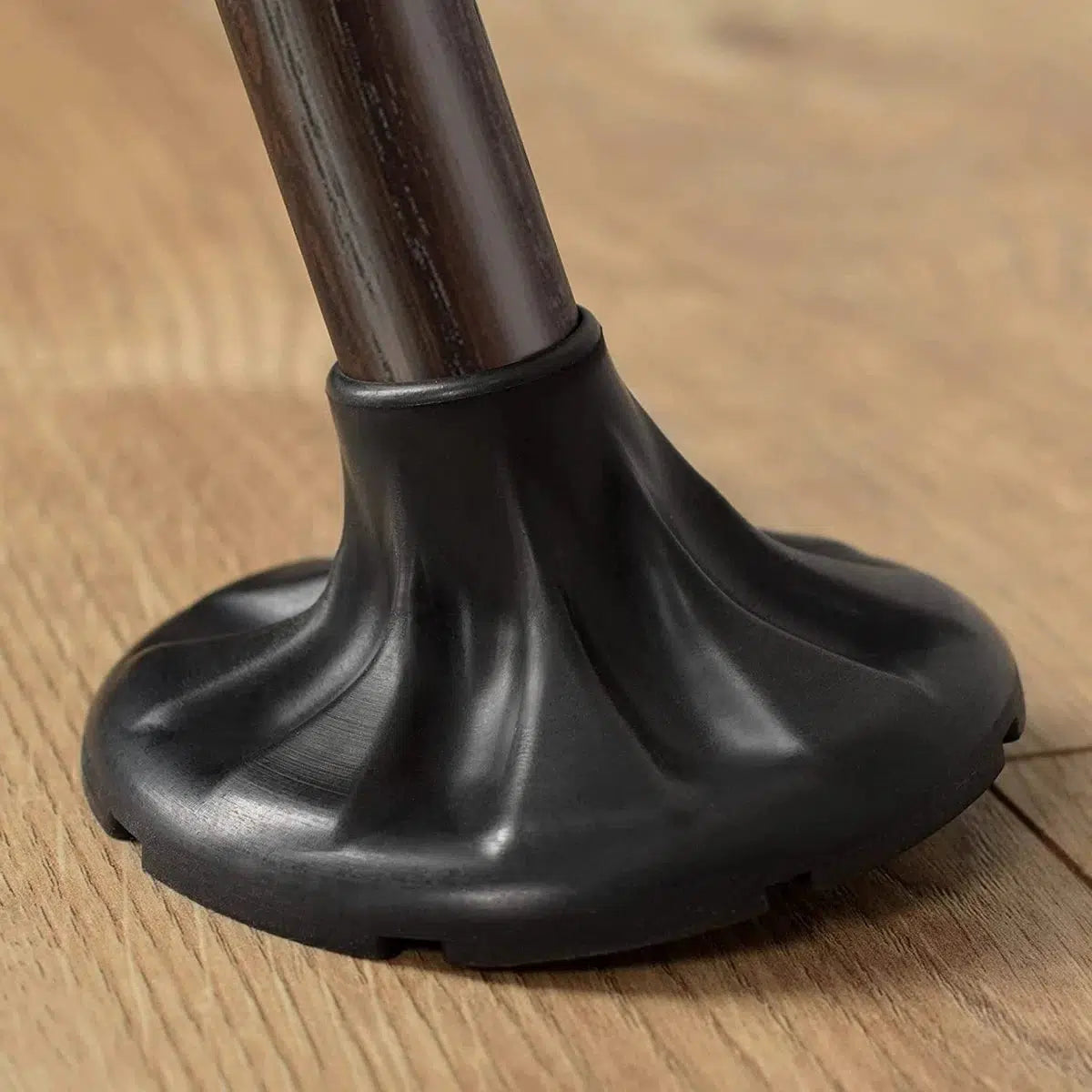 2Pcs Wide Black 3/4" Inch Walking Cane Tips