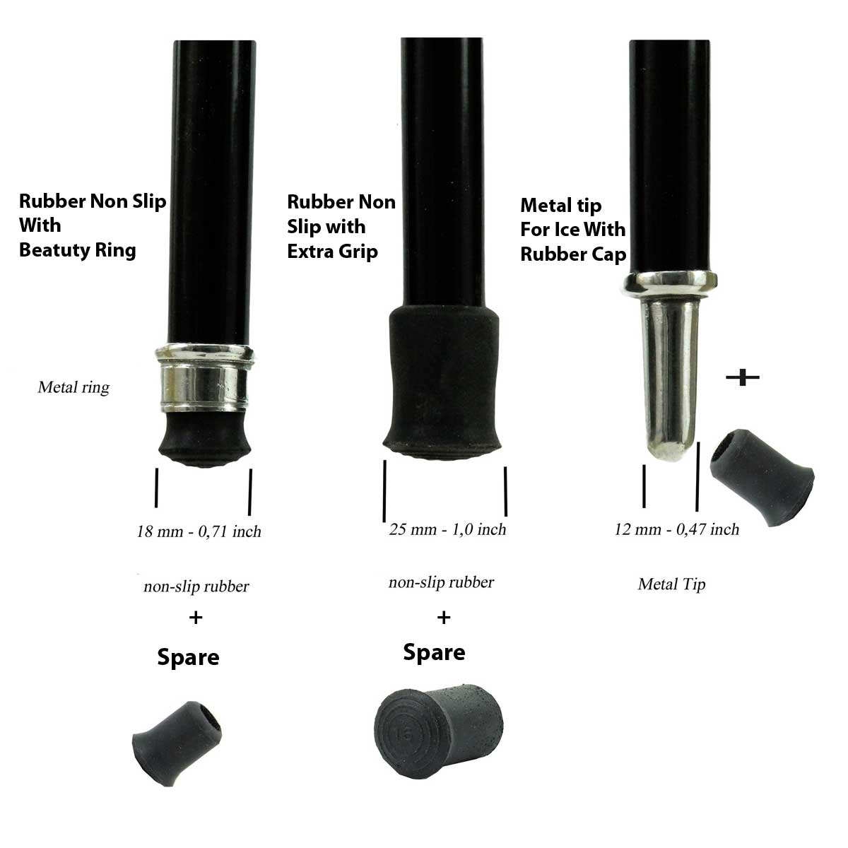 Custom Knob Golf Walking Stick - Solid Pewter Golf Club Handle