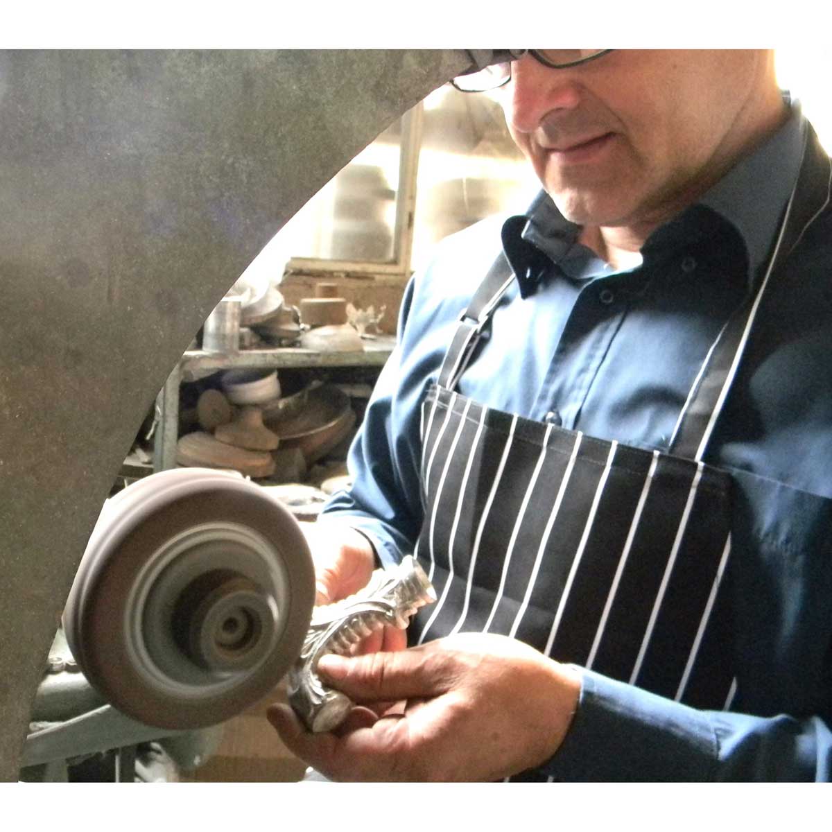 Custom Knob Golf Walking Stick - Solid Pewter Golf Club Handle