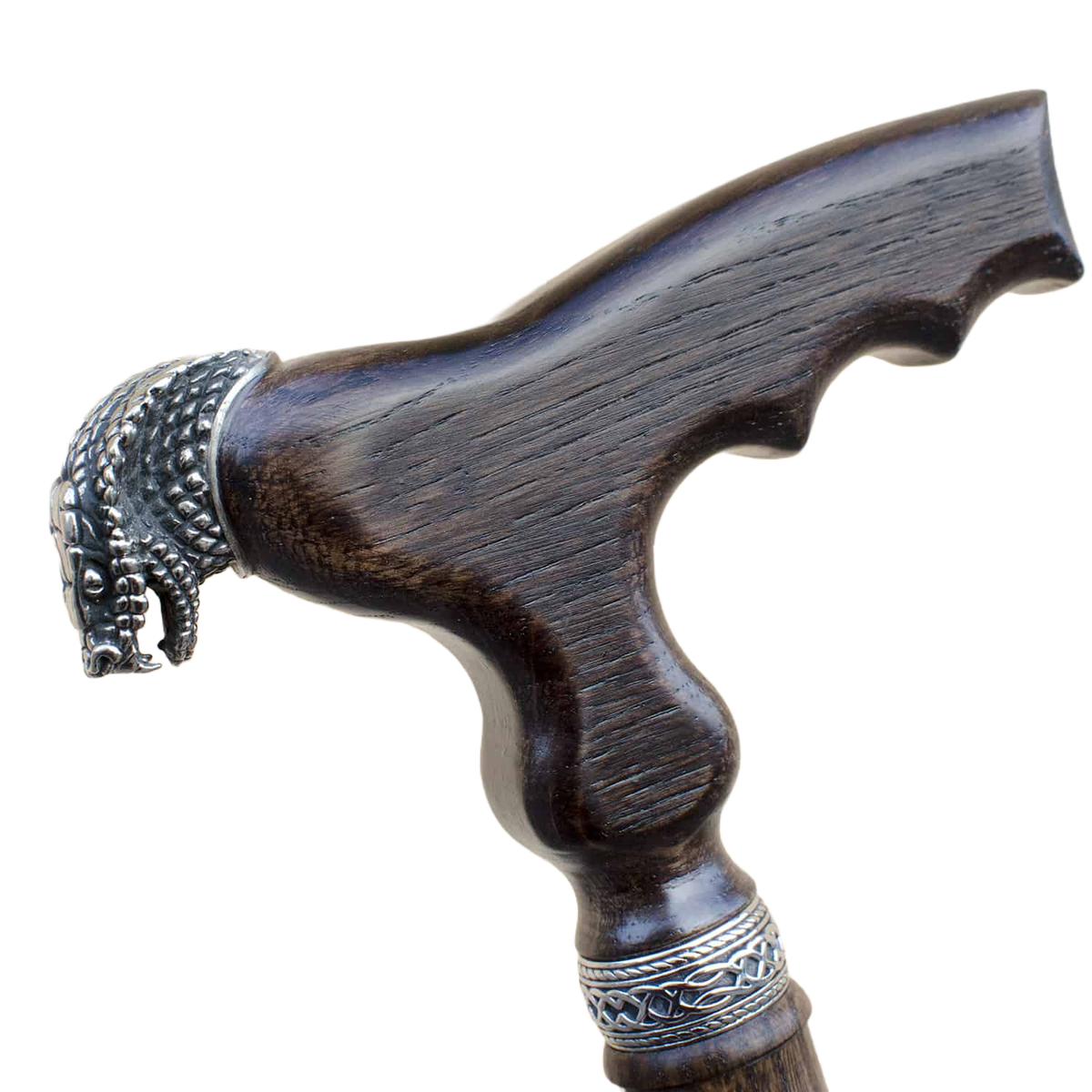 Custom Made Wooden Cobra Snake Cane or Walking Stick