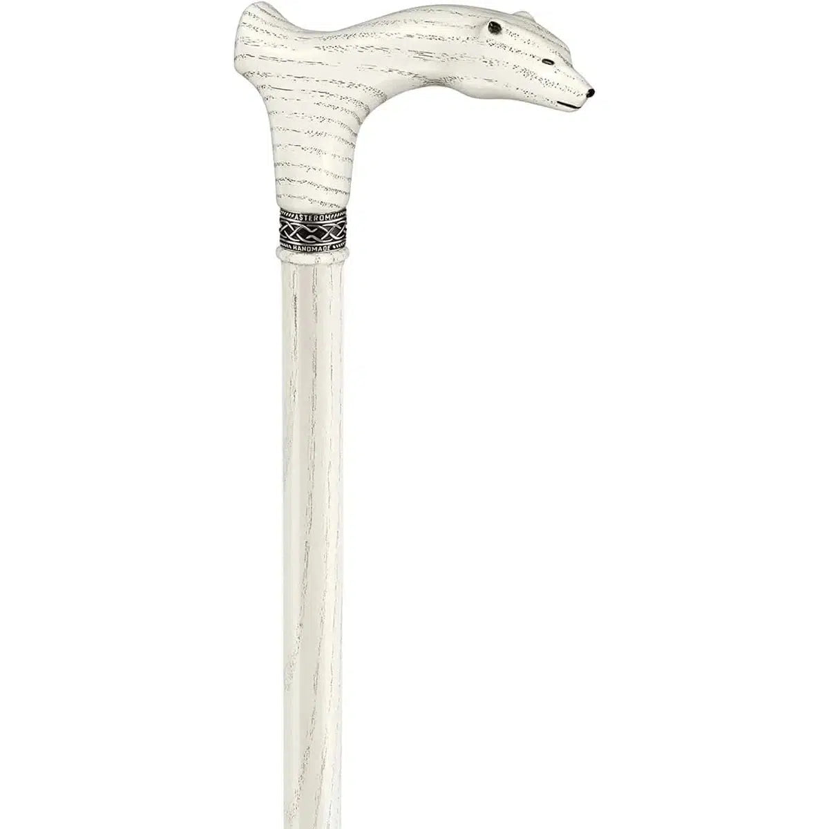 Custom Made Wooden Polar Bear Cane Or Walking Stick