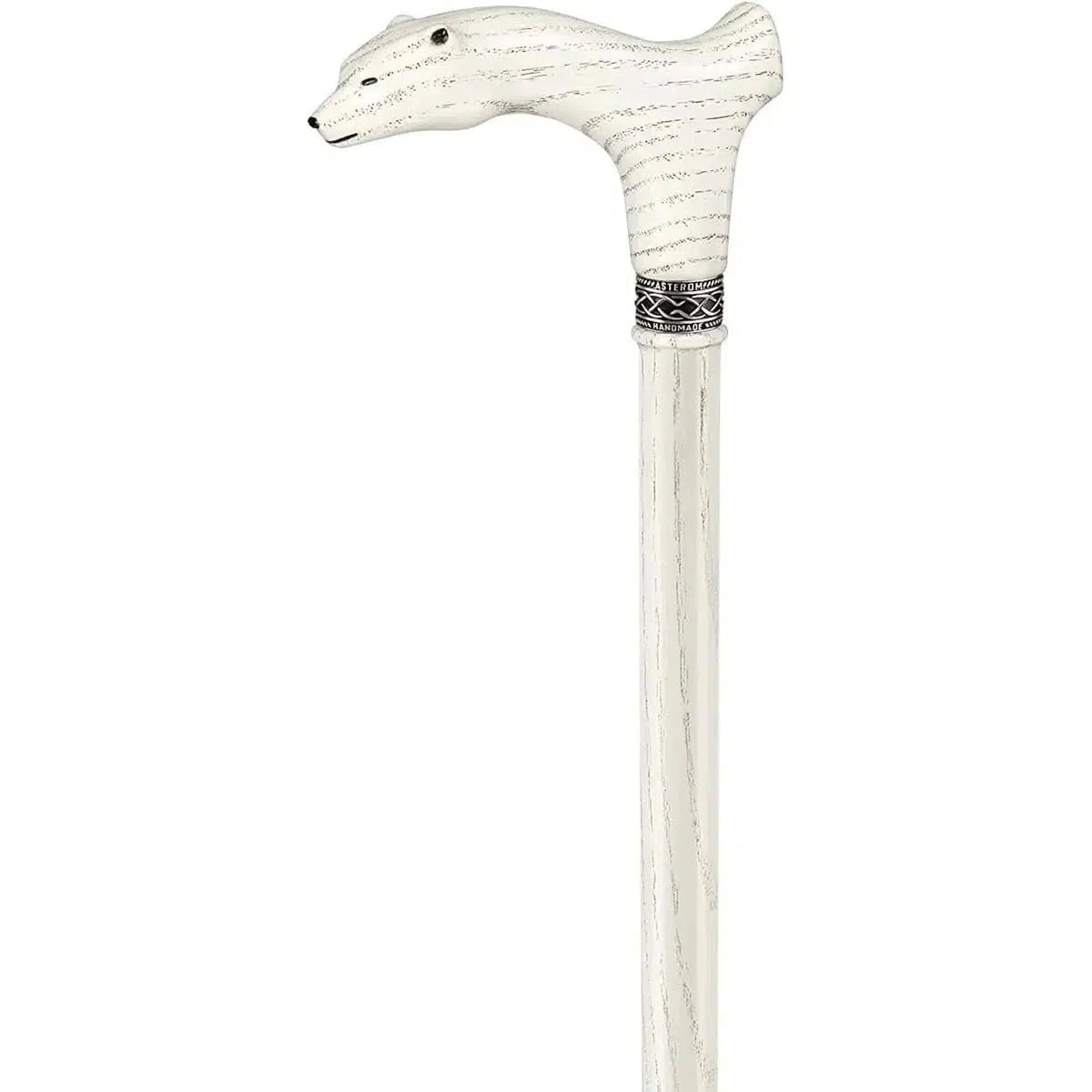 Custom Made Wooden Polar Bear Cane Or Walking Stick