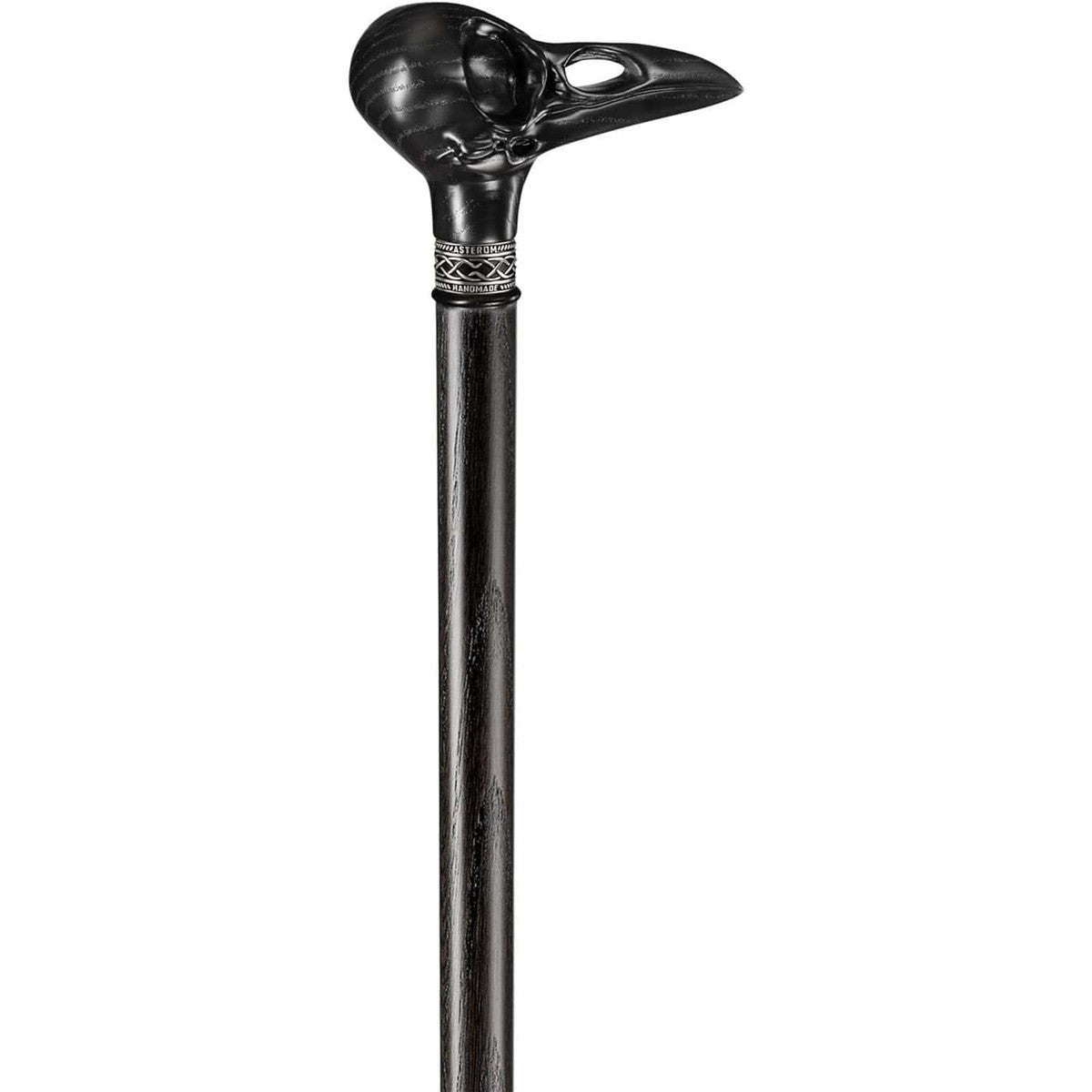 Custom Made Wooden Raven Skull Cane