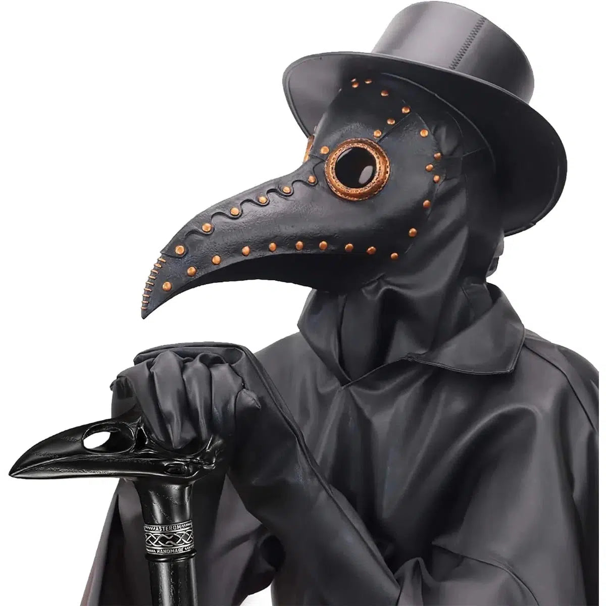Custom Made Wooden Raven Skull Cane