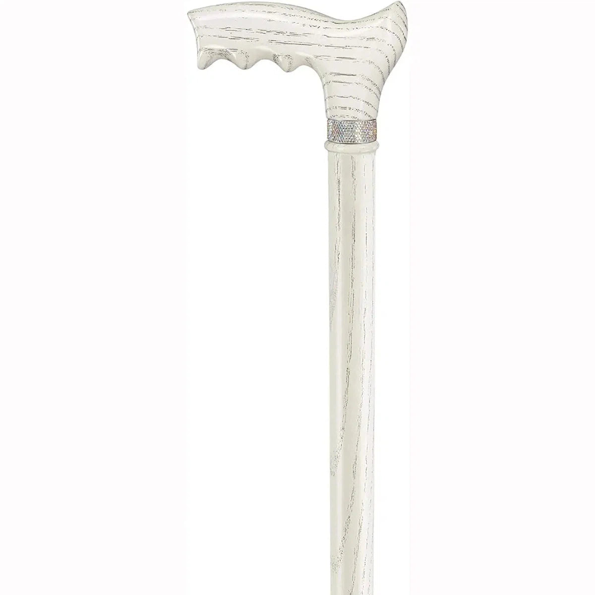 Custom Wooden Ladies Walking Cane With Rhinestones