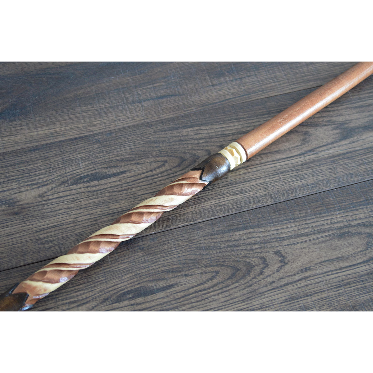 Hand Carved Wooden Horse Hoof Walking Stick