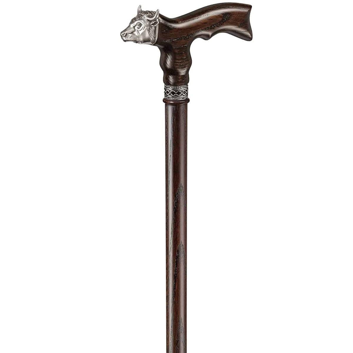 Hand Made Solid Oak Bull Cane - Custom Lengths and Colours