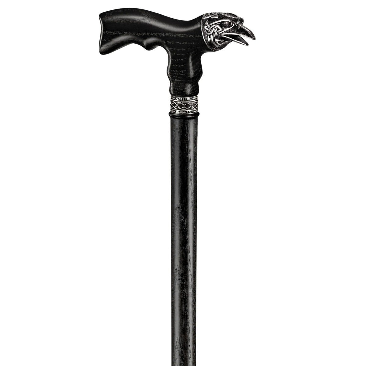 Unique Custom Odens Celtic Raven Walking Stick Or Wooden Walking Cane