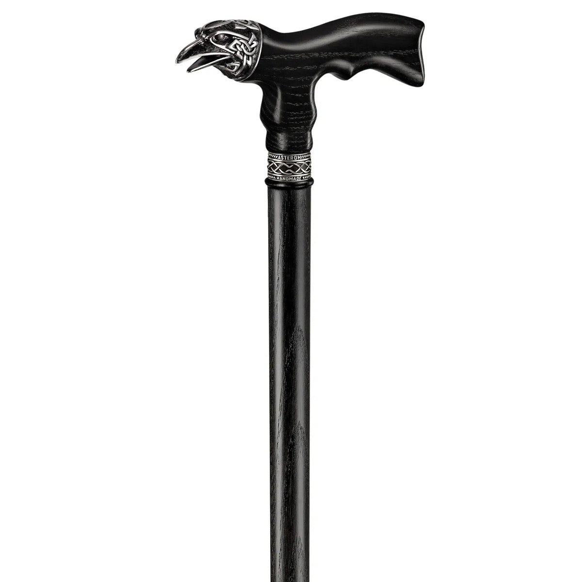 Unique Custom Odens Celtic Raven Walking Stick Or Wooden Walking Cane