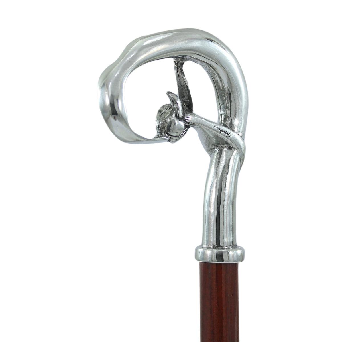 Unique Handmade Elegant Pewter Walking Cane Or Stick