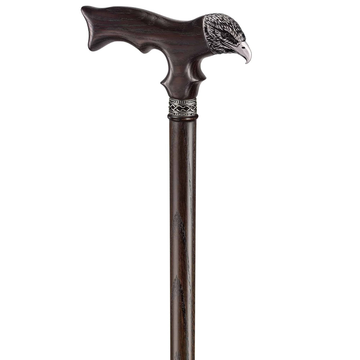 Wooden Hand Carved Eagle Cane or Walking Stick