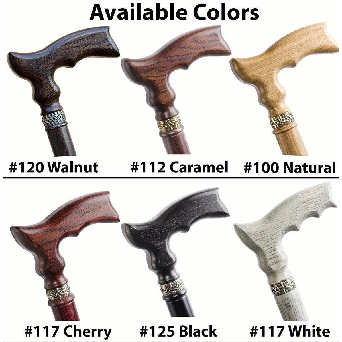 Custom Hand Crafted Wooden Celtic Bear Cane or Walking Stick