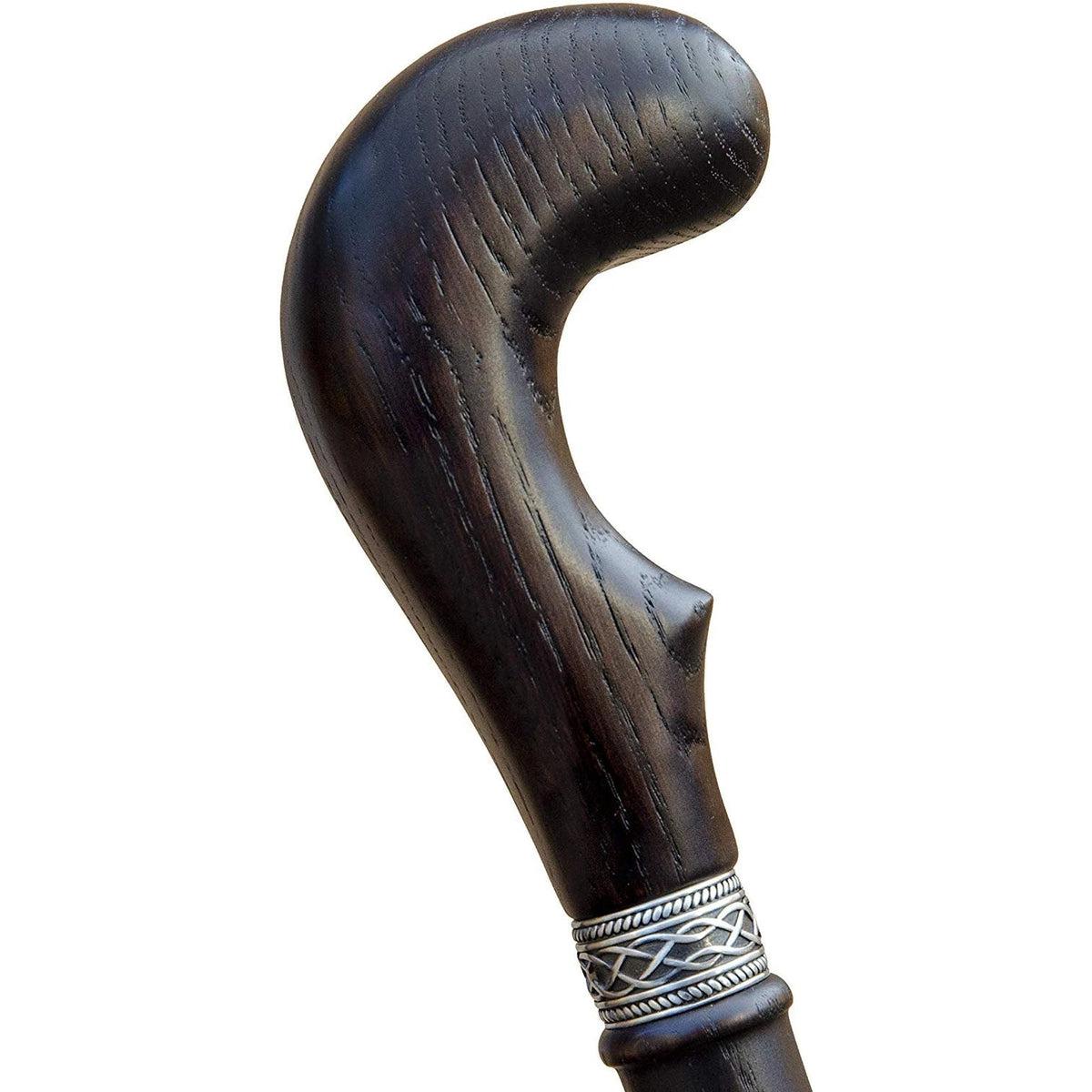 Designer Hand Made Solid Oak Wooden Golf Walking Cane Or Stick