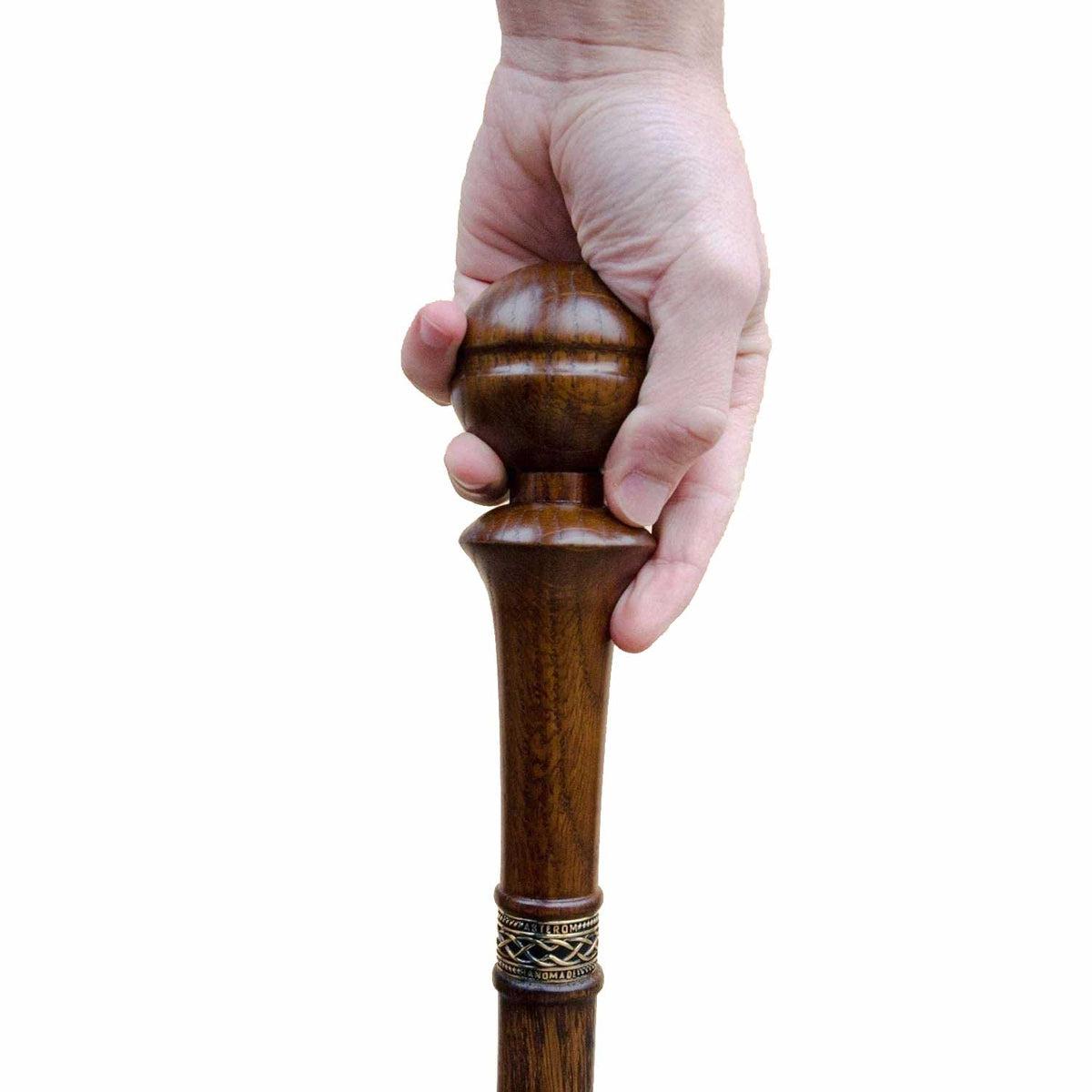Unique Custom Made 2 Piece Solid Oak Knob Walking Stick or Cane