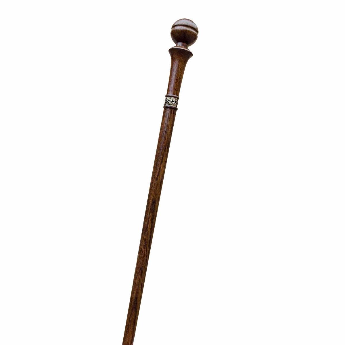 Unique Custom Made 2 Piece Solid Oak Knob Walking Stick or Cane