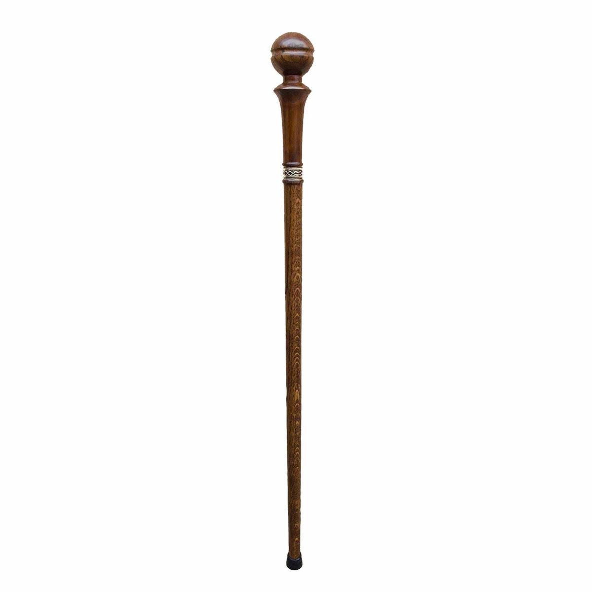 Unique Custom Made 2 Piece Solid Oak Knob Walking Stick or Cane