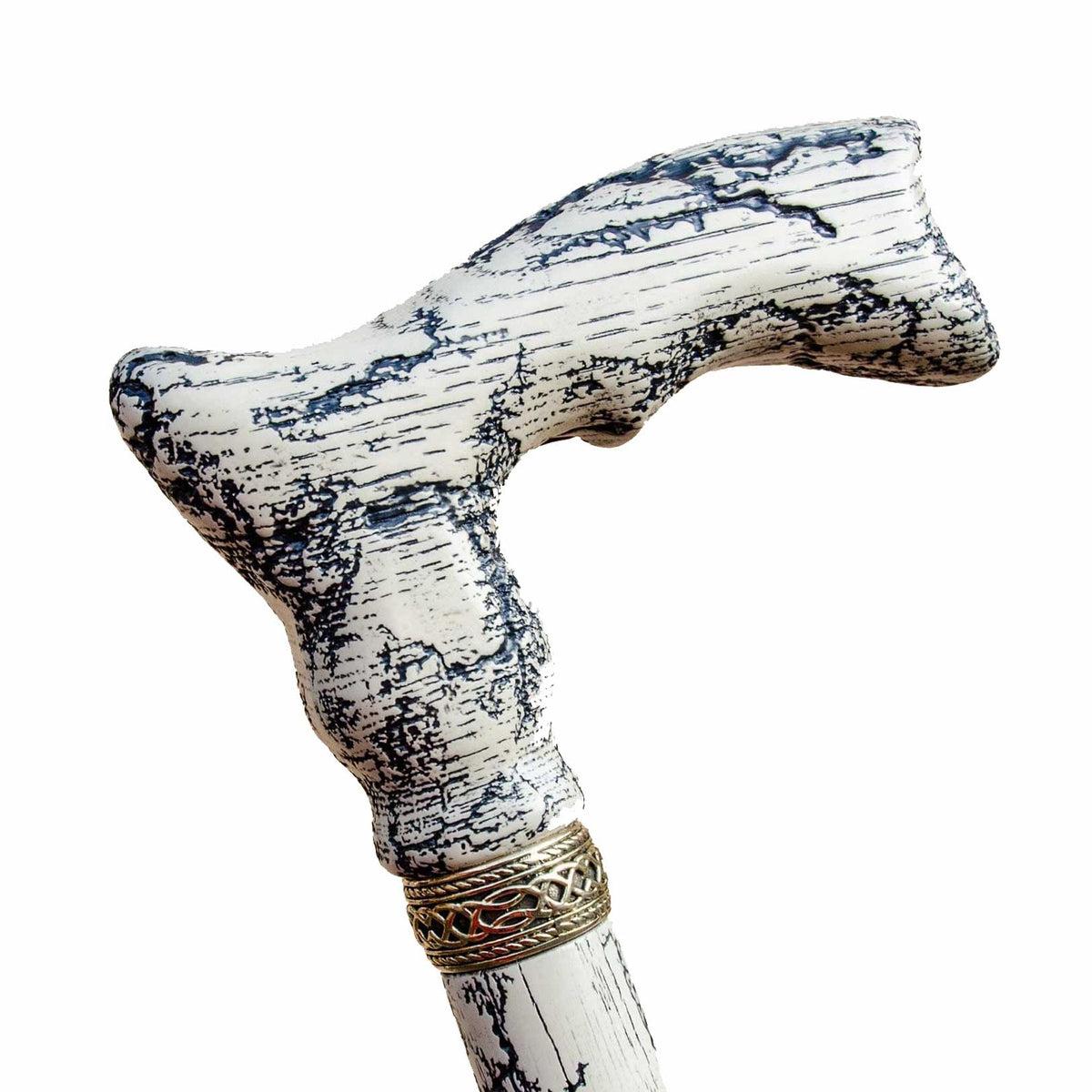 Unique Custom Made Stylish Black and White Lightning Walking Cane or Stick