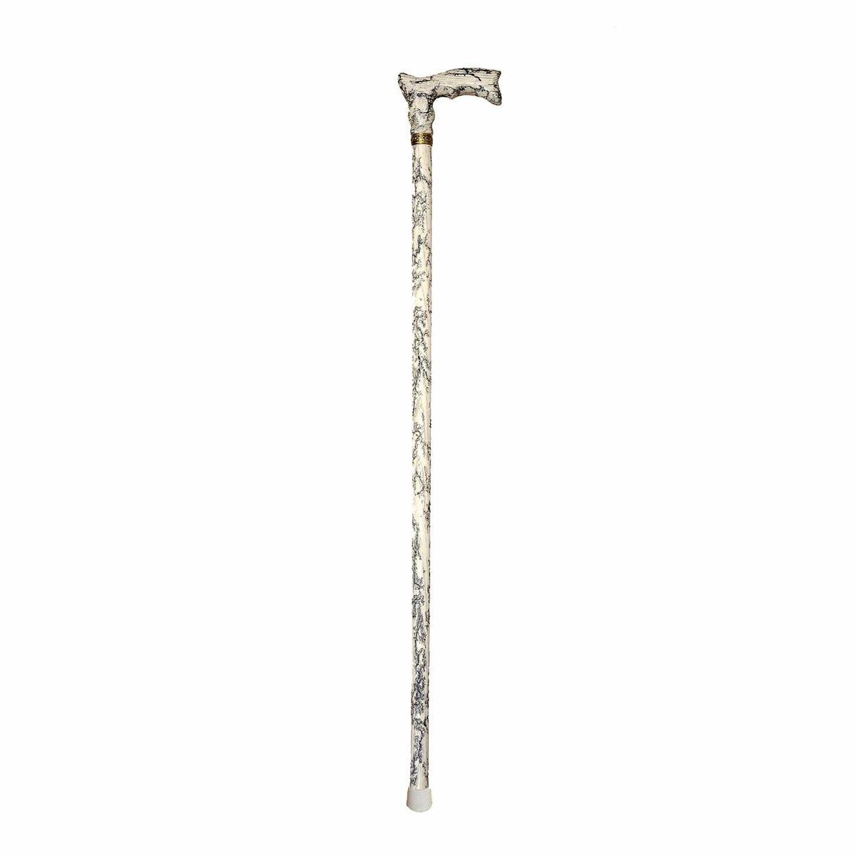 Unique Custom Made Stylish Black and White Lightning Walking Cane or Stick
