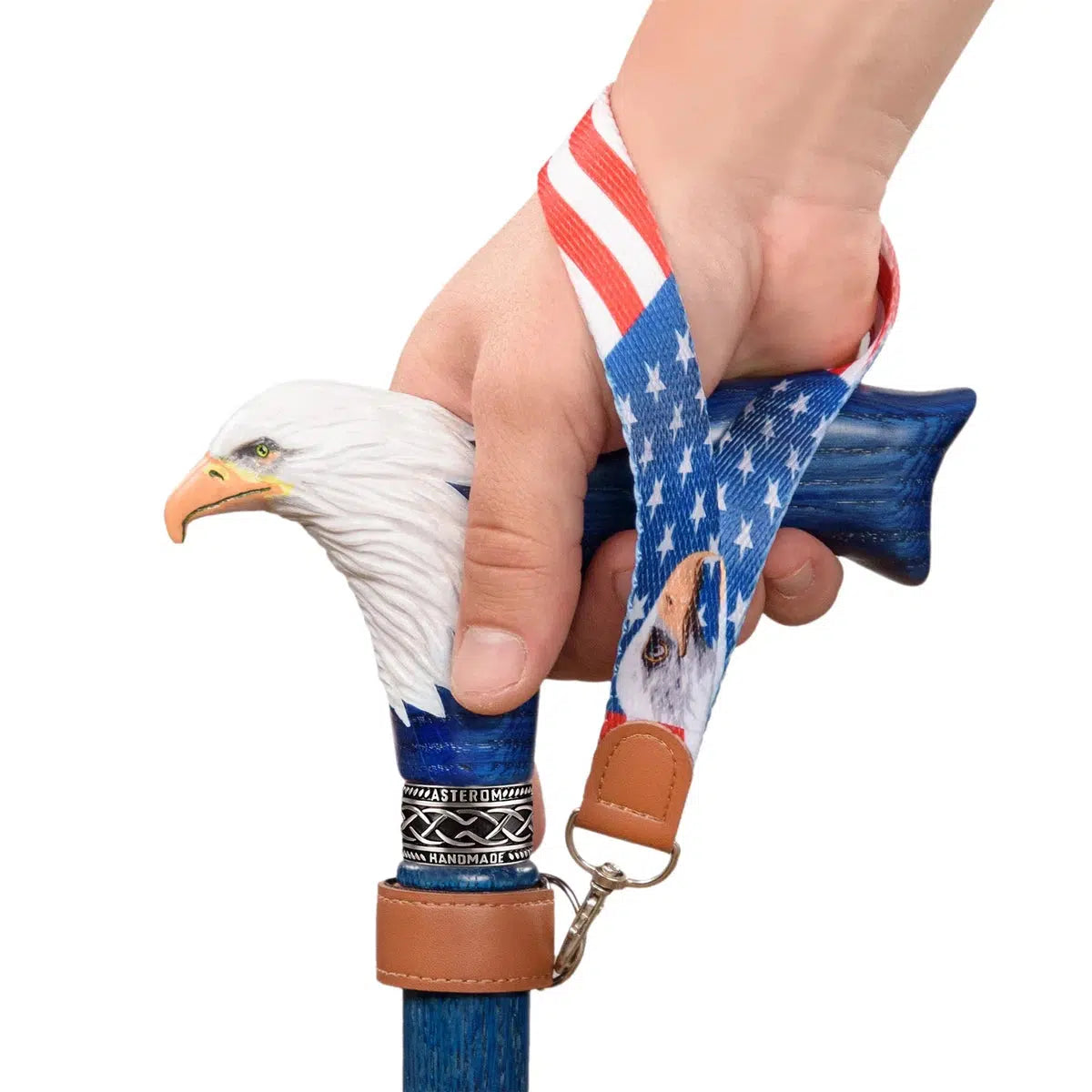 American Flag Fashionable Wrist Strap For Canes Or Walking Sticks