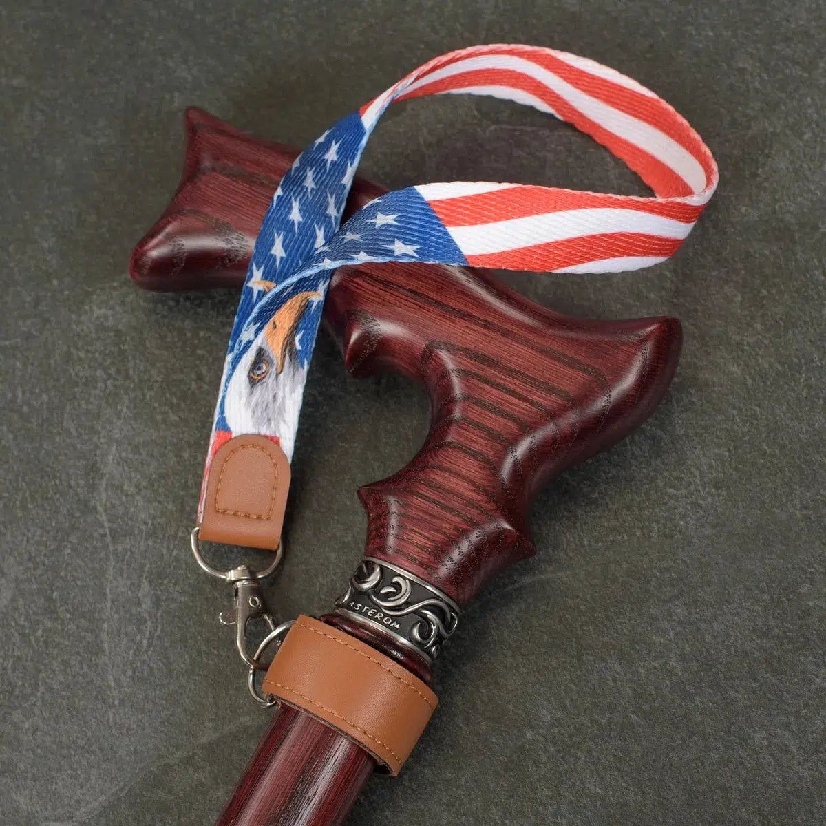 American Flag Fashionable Wrist Strap For Canes Or Walking Sticks
