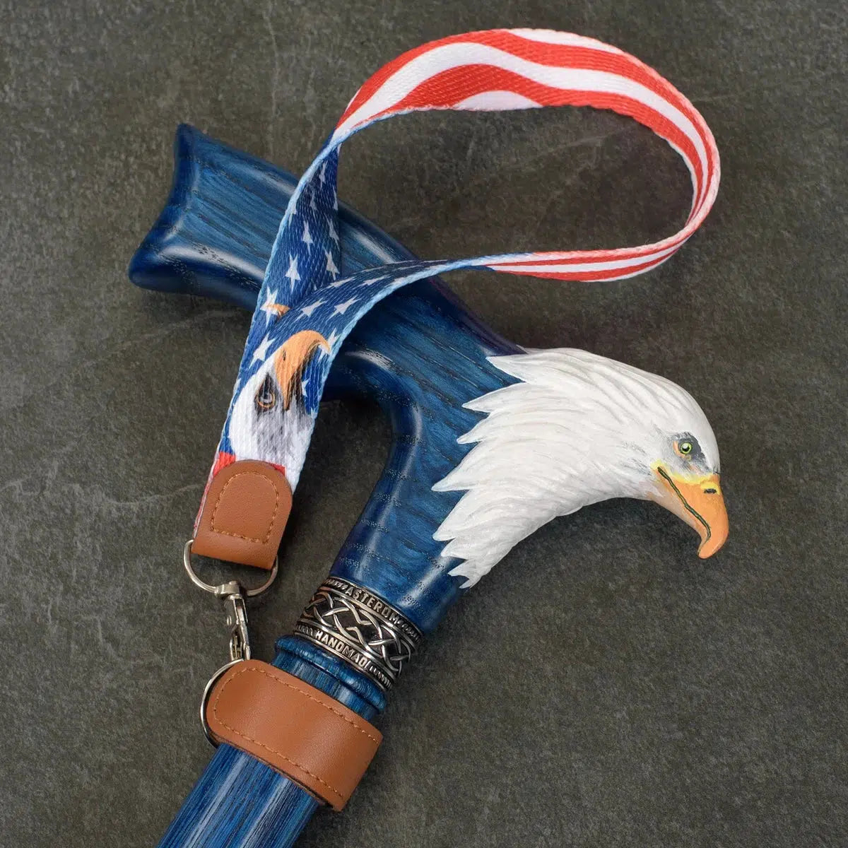 American Flag Fashionable Wrist Strap For Canes Or Walking Sticks