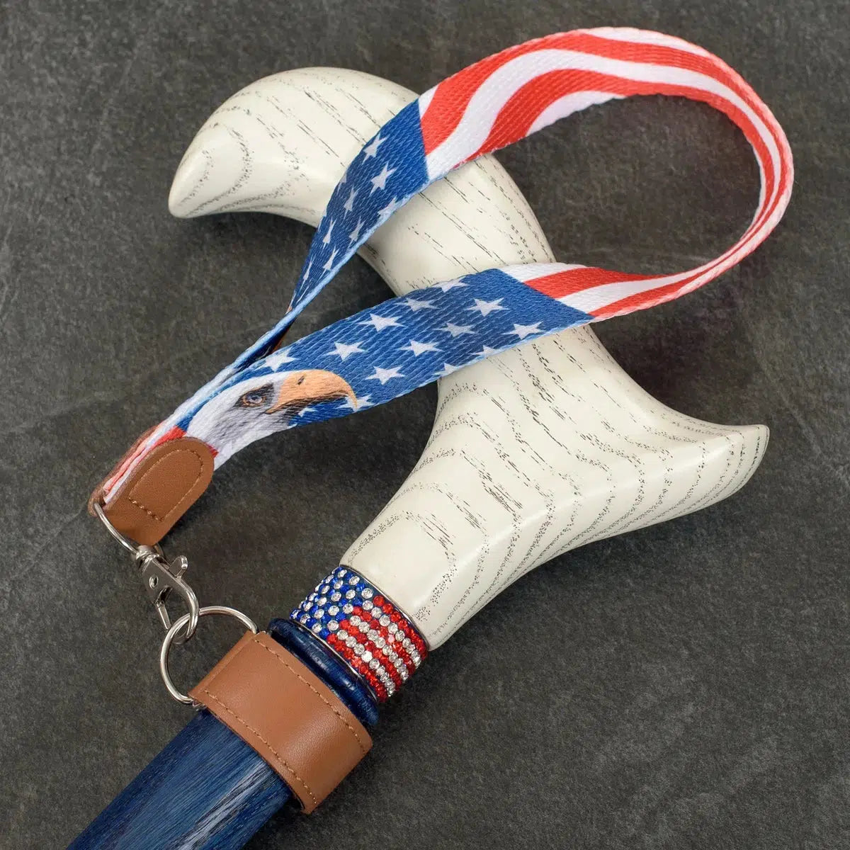 American Flag Fashionable Wrist Strap For Canes Or Walking Sticks
