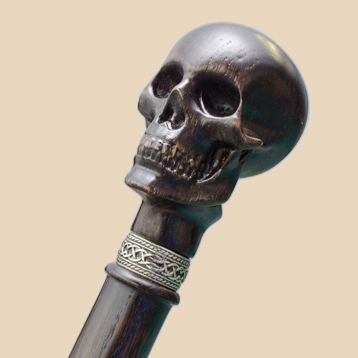 Carved Skull Handle Only