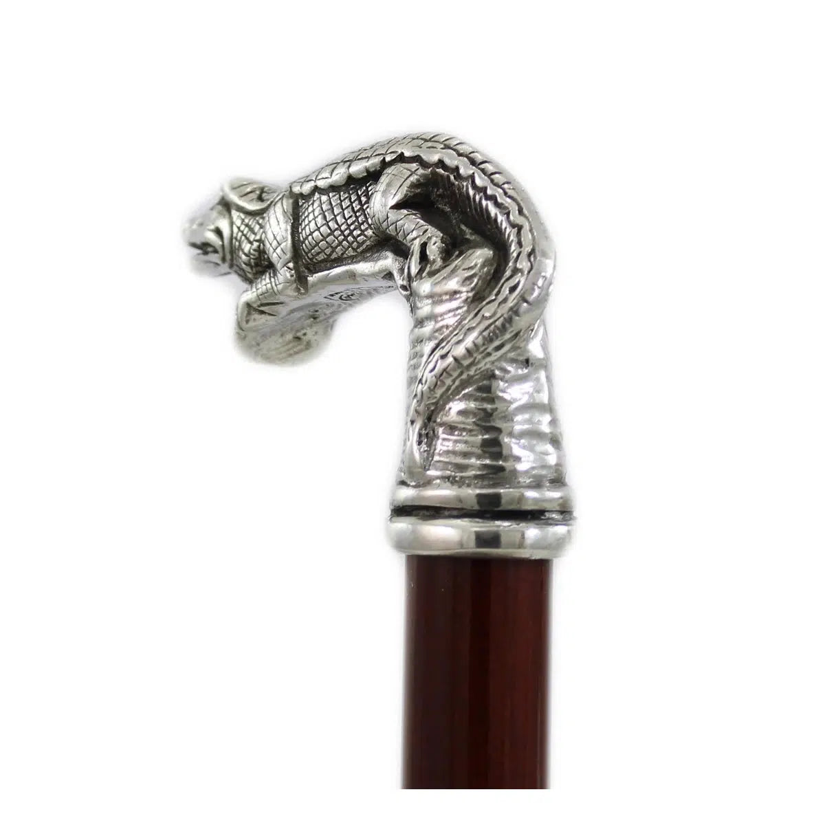 Custom Alligator Cane Or Walking Stick - Handmade In Italy