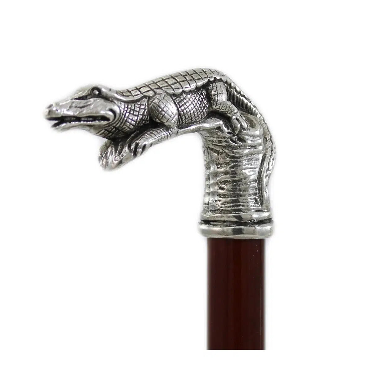 Custom Alligator Cane Or Walking Stick - Handmade In Italy