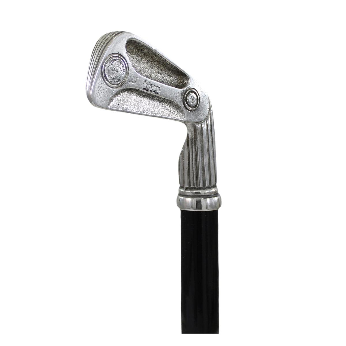 Custom Knob Golf Walking Stick - Solid Pewter Golf Club Handle