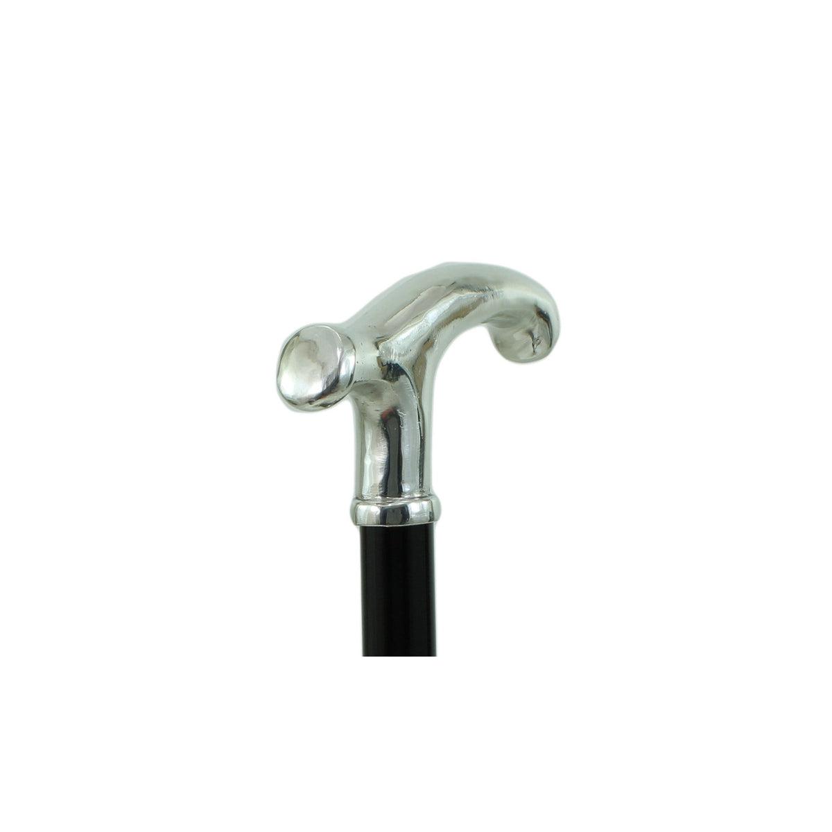 Custom Pure Pewter Elegant Fritz Handle Cane Or Walking Stick