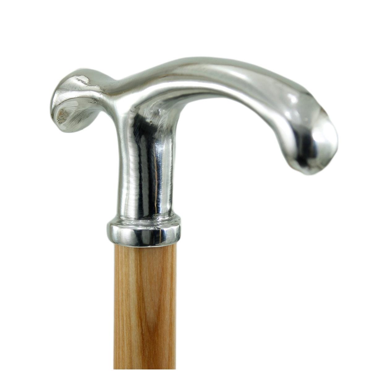 Custom Pure Pewter Elegant Fritz Handle Cane Or Walking Stick