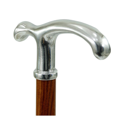 Custom Pure Pewter Elegant Fritz Handle Cane Or Walking Stick