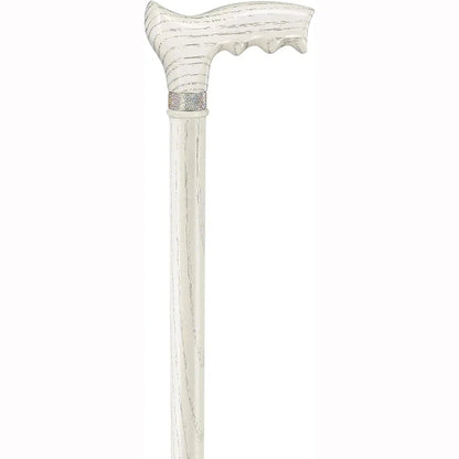 Custom Wooden Ladies Walking Cane With Rhinestones