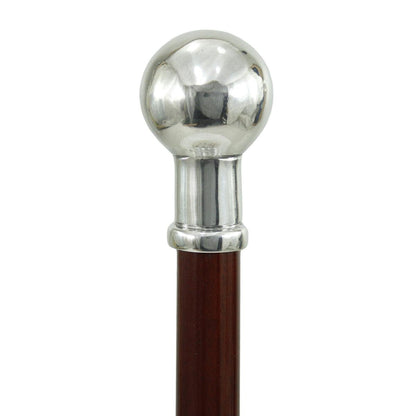 Elegant Custom Made Solid Pewter Knob Cane