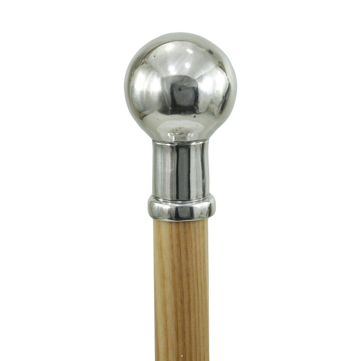 Elegant Custom Made Solid Pewter Knob Cane