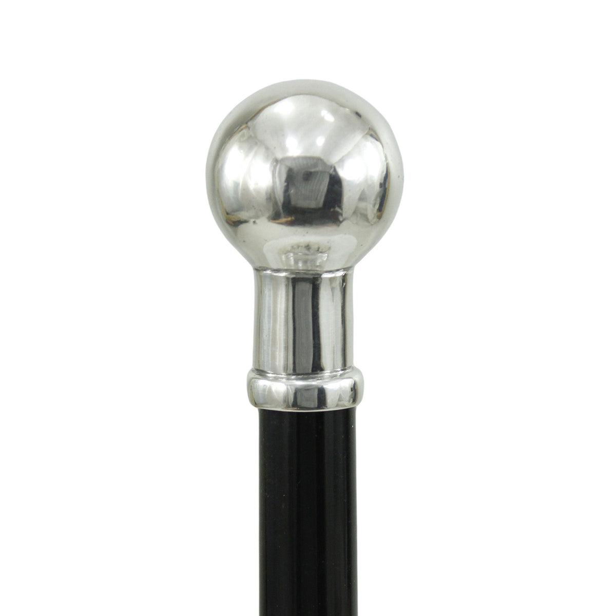 Elegant Custom Made Solid Pewter Knob Cane