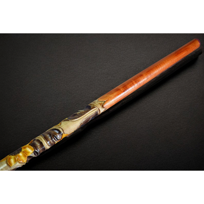 Elegant Swan Hand-Carved Head and Shaft Walking Stick