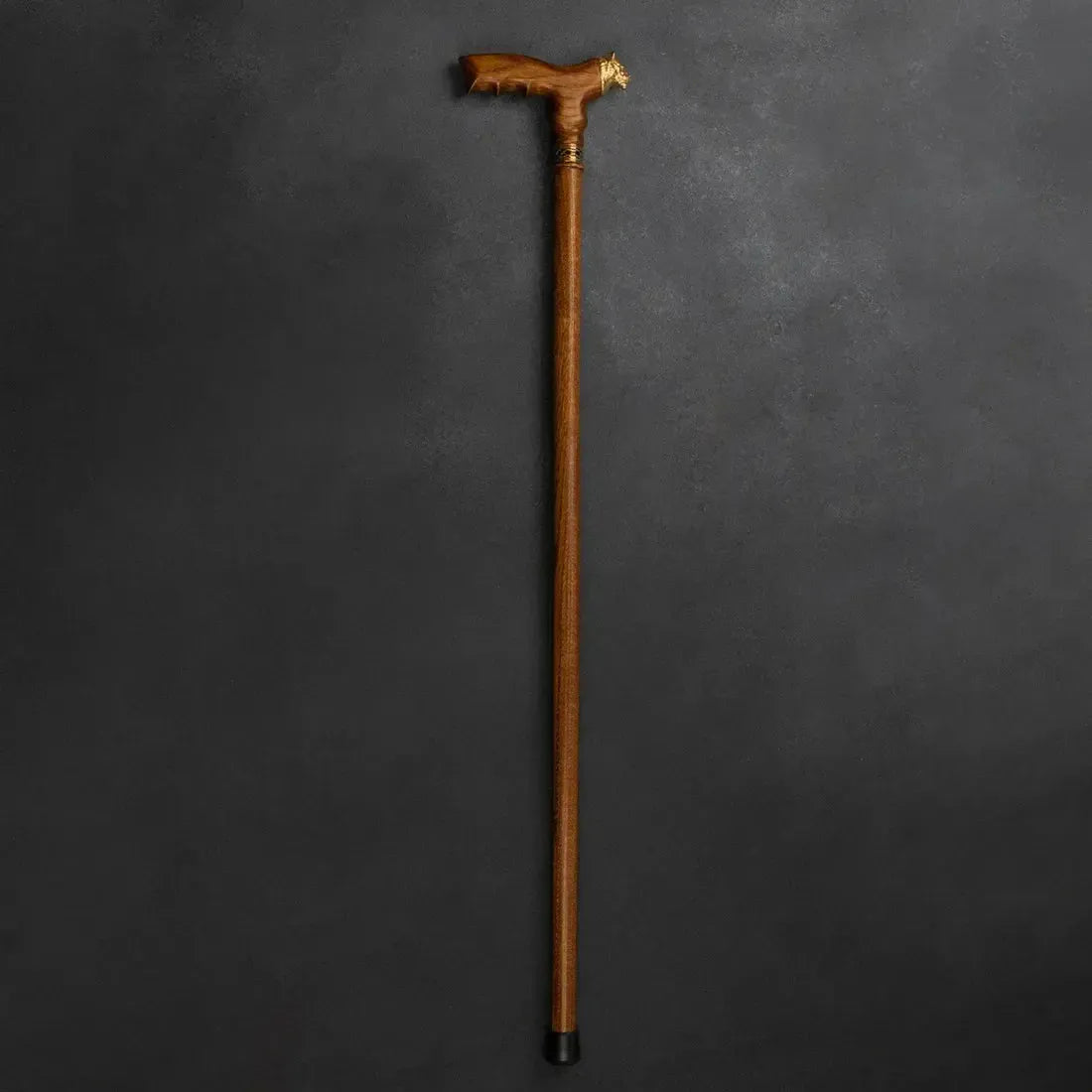 Fashionable Custom Wooden Lioness Walking Cane - Custom Length and Colour