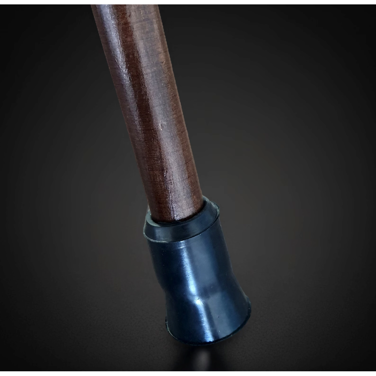 Hand Carved Black Bull Cane - Tailored Lengths and Features