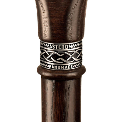 Men or Women Solid Wooden Derby Walking Cane With Palm Grip
