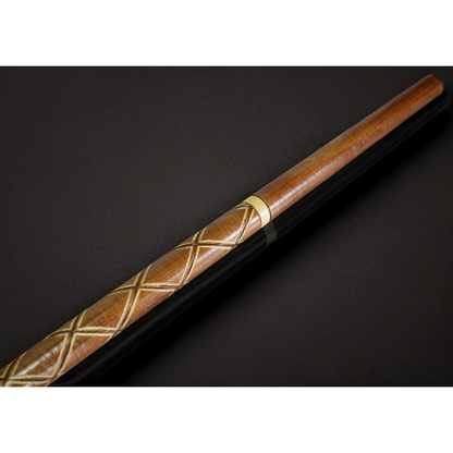 Rustic Goat Cane: Hand-Carved Wood Walking Stick