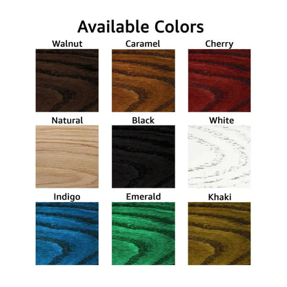 Solid Oak Wall Cane Holder – 5 Slot Rack in 9 Custom Colors | Handmade Display Stand