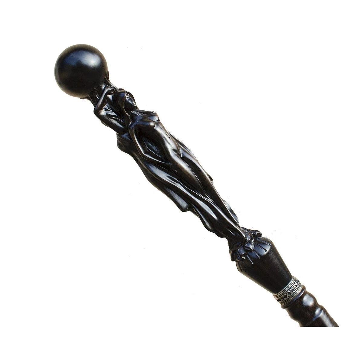 Unique Wooden Hand Carved Twin Nymph Gentleman's Cane
