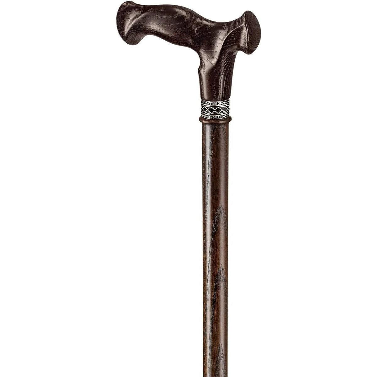 Wooden Solid Oak Ergonomic Cane with Anatomical Handle