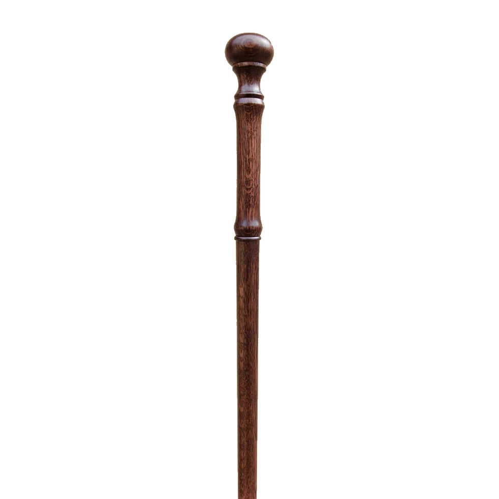 Hand-Carved Solid Oak Ball Knob Walking Cane