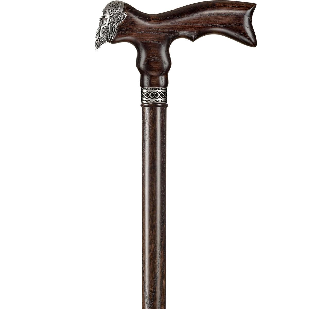 Cool Wooden Viking Walking Stick - Custom Badass Cane