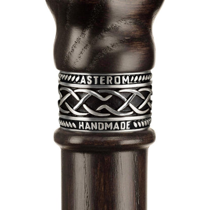Custom Made Wooden Ram Head - Sheep Cane or Walking Stick