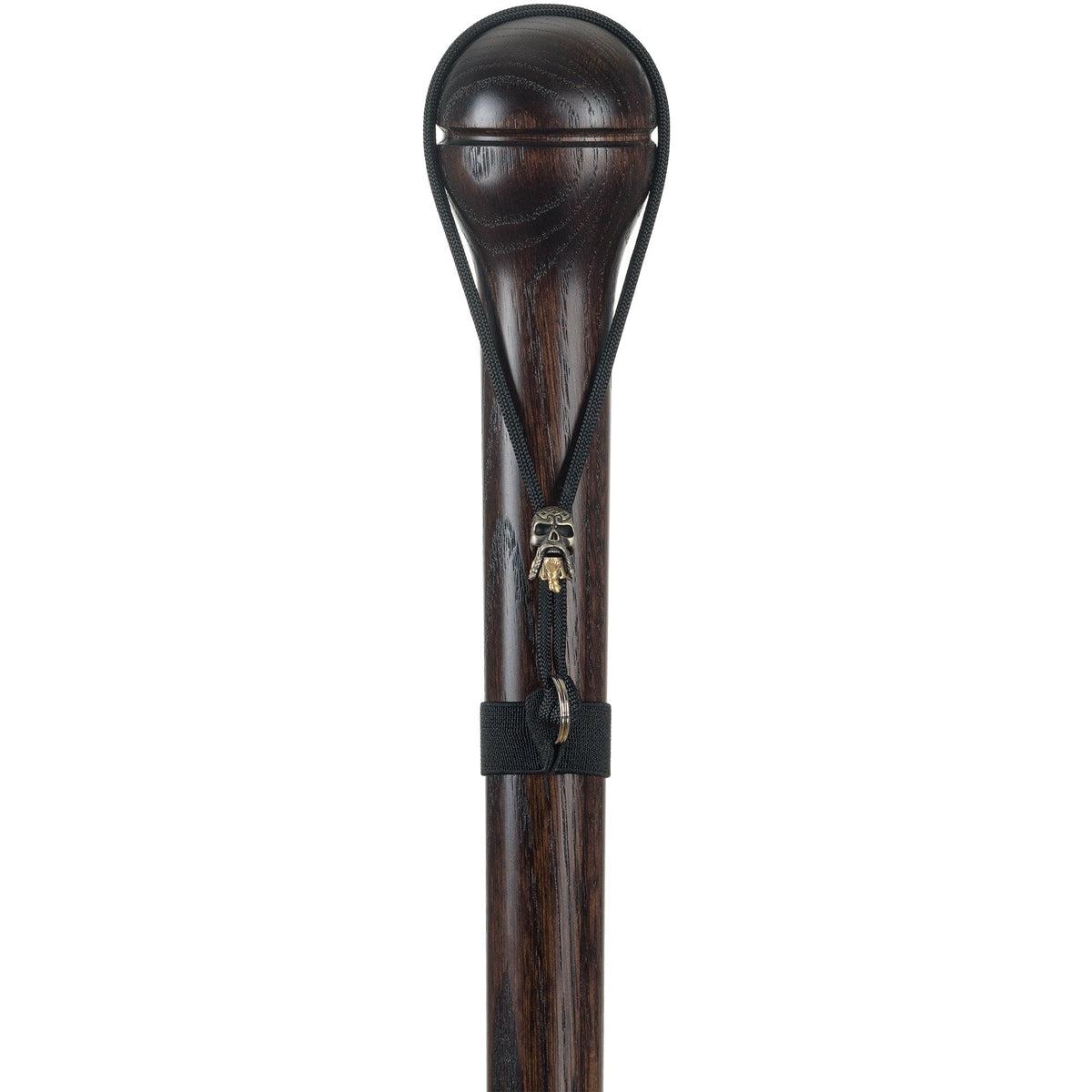 Fashionable Hand Carved Solid Oak Wooden Knob Handle Walking Cane