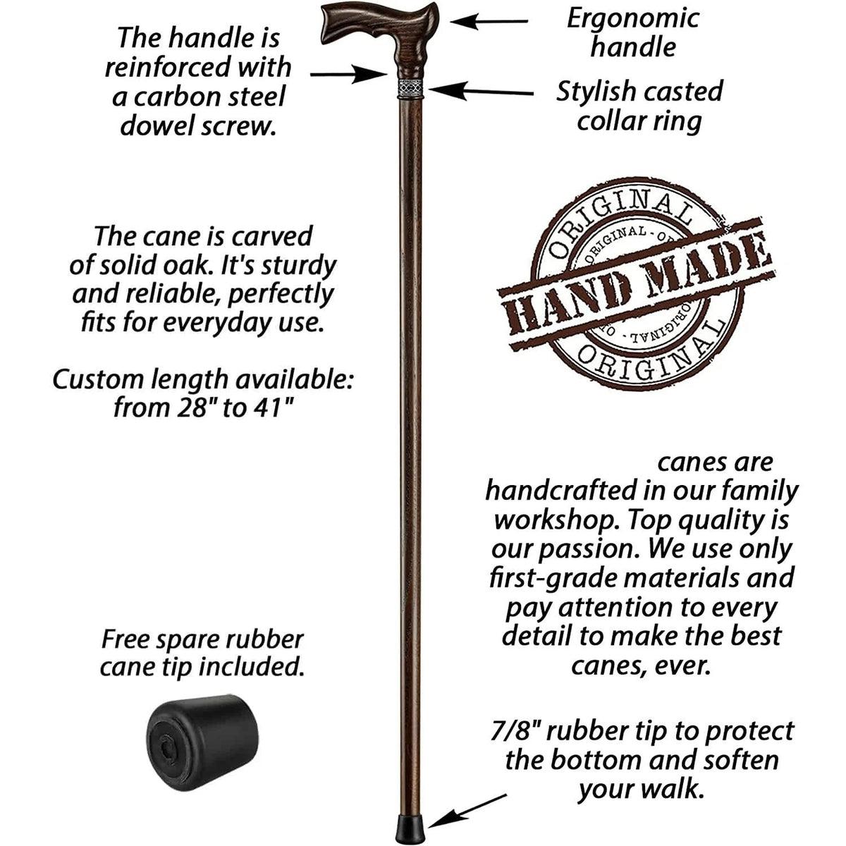 Fashionable Wooden Vintage Walking Cane For Men and Women